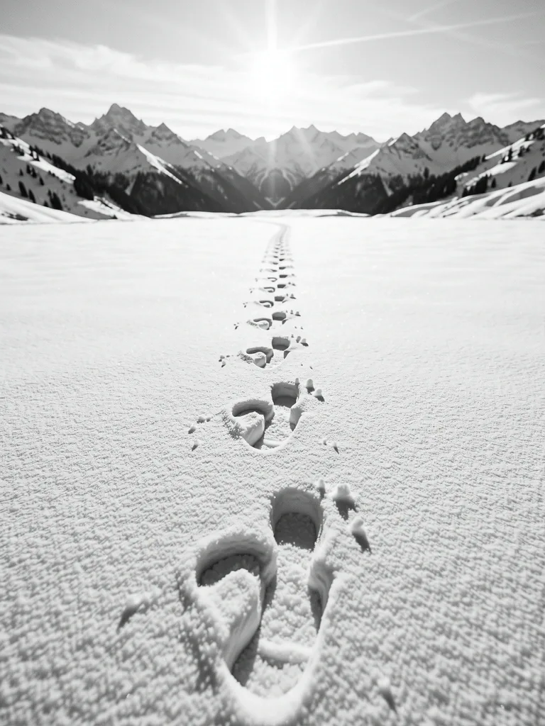 Spuren im Schnee